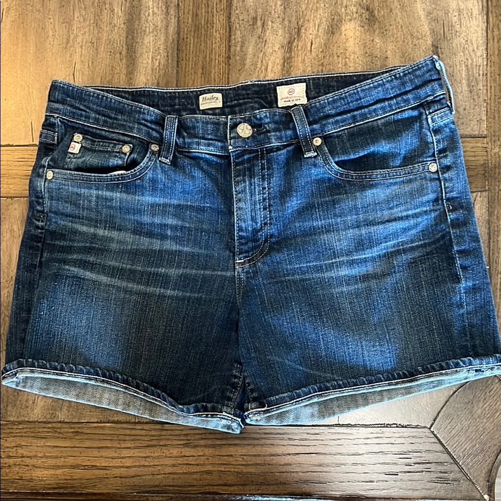 Ag Adriano Goldschmied Blue Jean Shorts